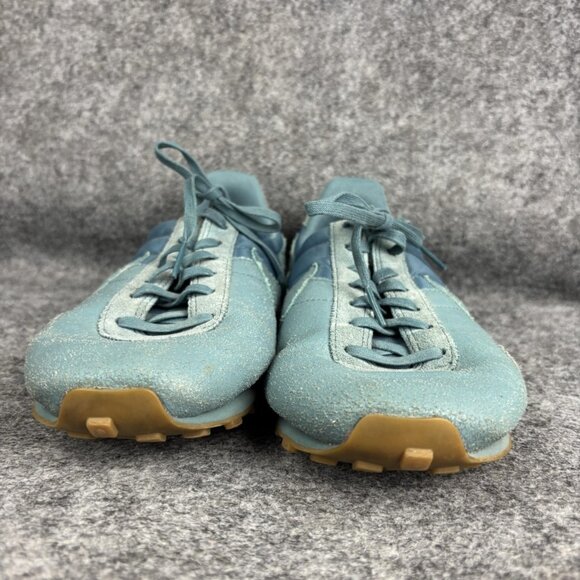 Nike Running Shoes Womens Size 9.5 Blue Waffle Trainer Suede Nylon Retro - Picture 2 of 9
